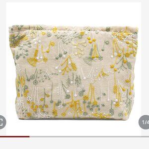 Flower Cosmetic Bags 2 PACK BUNDLE NEW!